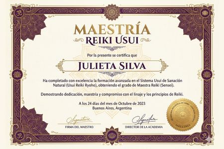 Certificado de Maestría